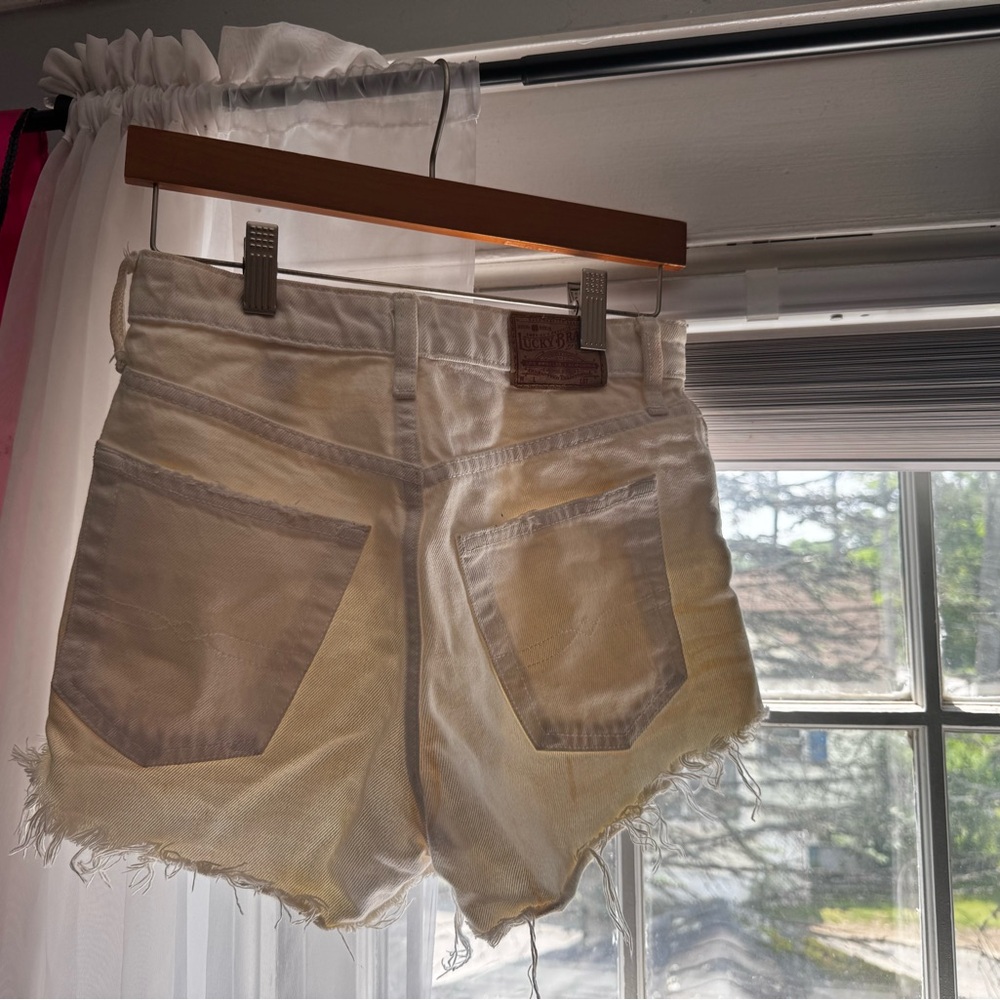 Lucky Brand Cream Jean Shorts